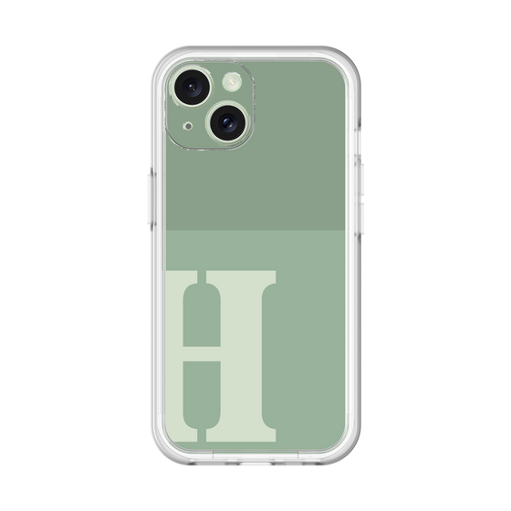Slim Protection Premium Case［ オリジナル - initial two tone - H green ］