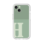 Slim Protection Premium Case［ オリジナル - initial two tone - H green ］