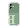 Slim Protection Premium Case［ オリジナル - initial two tone - H green ］