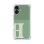 Slim Protection Premium Case［ オリジナル - initial two tone - H green ］