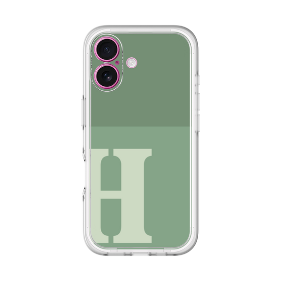 Slim Protection Premium Case［ オリジナル - initial two tone - H green ］