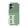 Slim Protection Premium Case［ オリジナル - initial two tone - H green ］