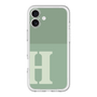 Slim Protection Premium Case［ オリジナル - initial two tone - H green ］