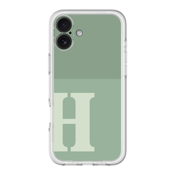 Slim Protection Premium Case［ オリジナル - initial two tone - H green ］