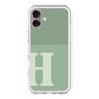 Slim Protection Premium Case［ オリジナル - initial two tone - H green ］