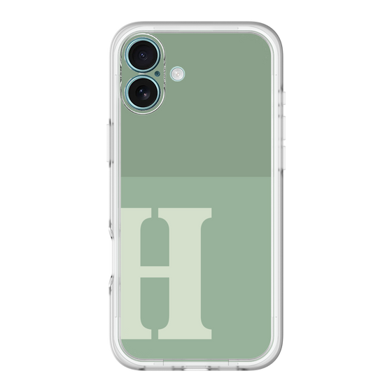 Slim Protection Premium Case［ オリジナル - initial two tone - H green ］