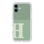 Slim Protection Premium Case［ オリジナル - initial two tone - H green ］