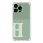 Slim Protection Premium Case［ オリジナル - initial two tone - H green ］