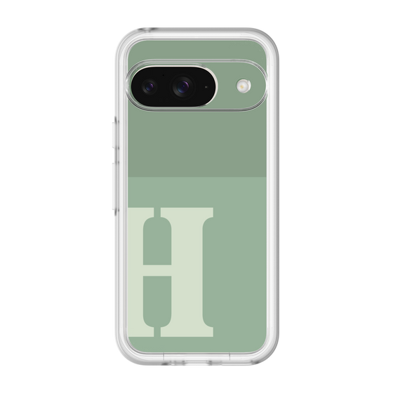 Slim Protection Premium Case［ オリジナル - initial two tone - H green ］