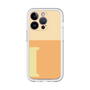Slim Protection Premium Case［ オリジナル - initial two tone - I orange ］