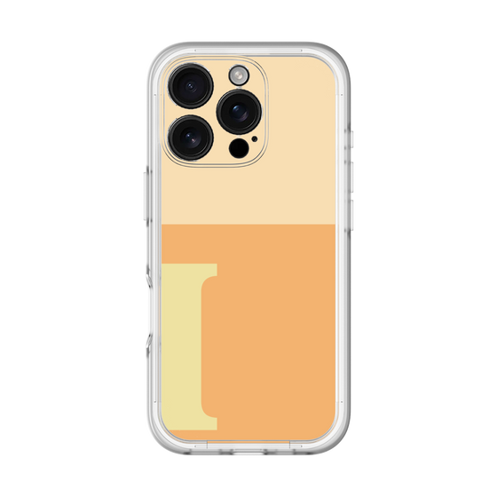 Slim Protection Premium Case［ オリジナル - initial two tone - I orange ］
