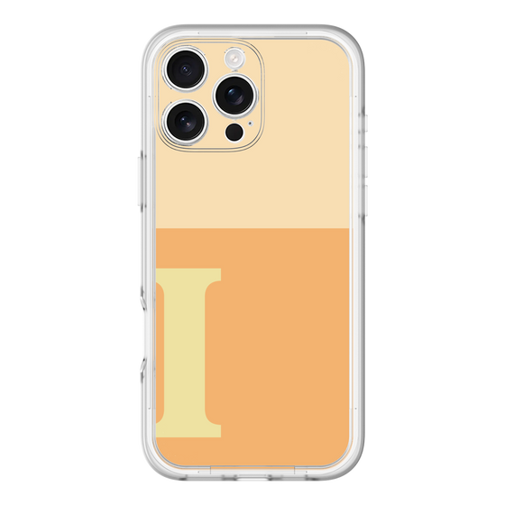 Slim Protection Premium Case［ オリジナル - initial two tone - I orange ］