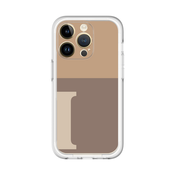 Slim Protection Premium Case［ オリジナル - initial two tone - I brown ］