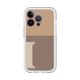 Slim Protection Premium Case［ オリジナル - initial two tone - I brown ］