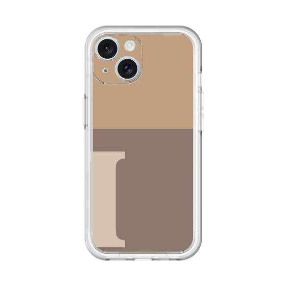 Slim Protection Premium Case［ オリジナル - initial two tone - I brown ］