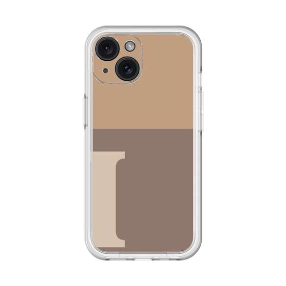 Slim Protection Premium Case［ オリジナル - initial two tone - I brown ］