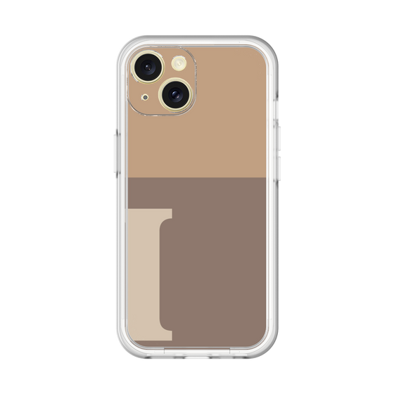 Slim Protection Premium Case［ オリジナル - initial two tone - I brown ］