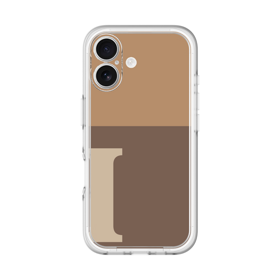 Slim Protection Premium Case［ オリジナル - initial two tone - I brown ］