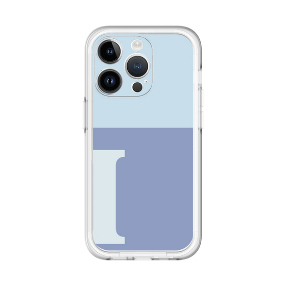 Slim Protection Premium Case［ オリジナル - initial two tone - I blue ］