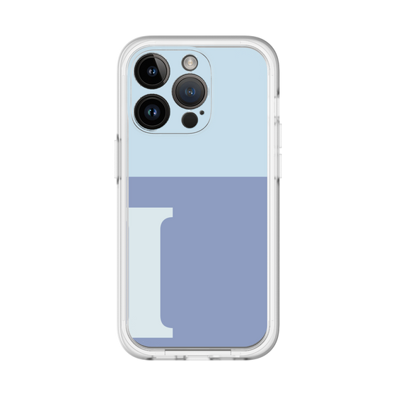 Slim Protection Premium Case［ オリジナル - initial two tone - I blue ］
