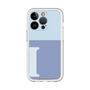 Slim Protection Premium Case［ オリジナル - initial two tone - I blue ］