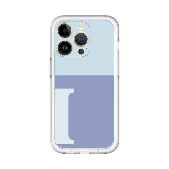 Slim Protection Premium Case［ オリジナル - initial two tone - I blue ］