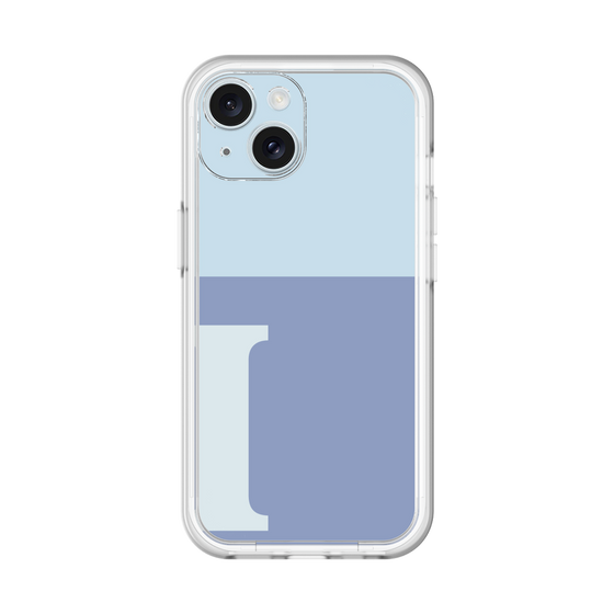 Slim Protection Premium Case［ オリジナル - initial two tone - I blue ］