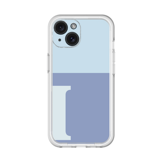 Slim Protection Premium Case［ オリジナル - initial two tone - I blue ］