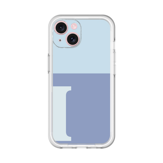 Slim Protection Premium Case［ オリジナル - initial two tone - I blue ］