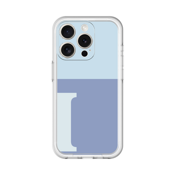 Slim Protection Premium Case［ オリジナル - initial two tone - I blue ］