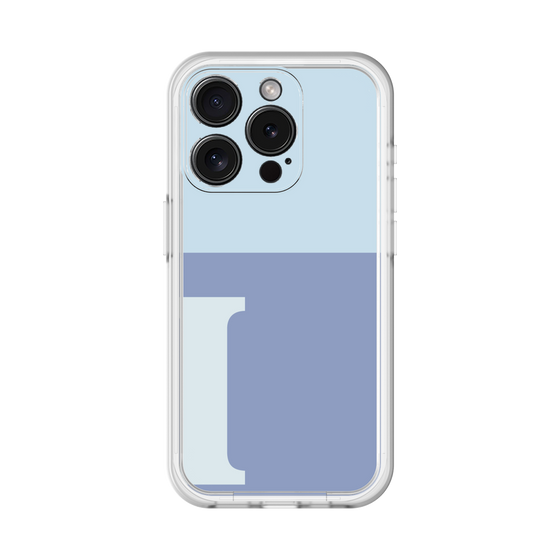 Slim Protection Premium Case［ オリジナル - initial two tone - I blue ］