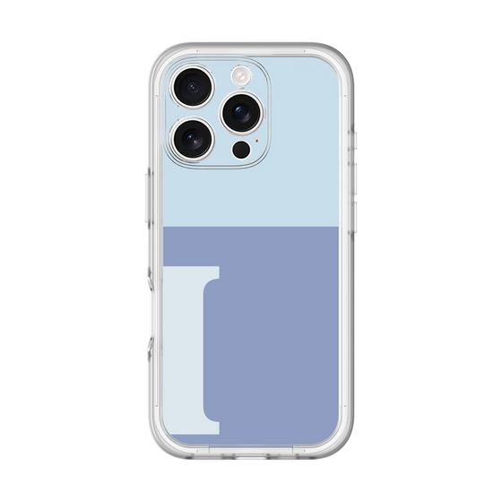 Slim Protection Premium Case［ オリジナル - initial two tone - I blue ］