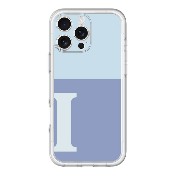 Slim Protection Premium Case［ オリジナル - initial two tone - I blue ］