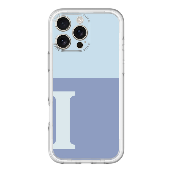 Slim Protection Premium Case［ オリジナル - initial two tone - I blue ］