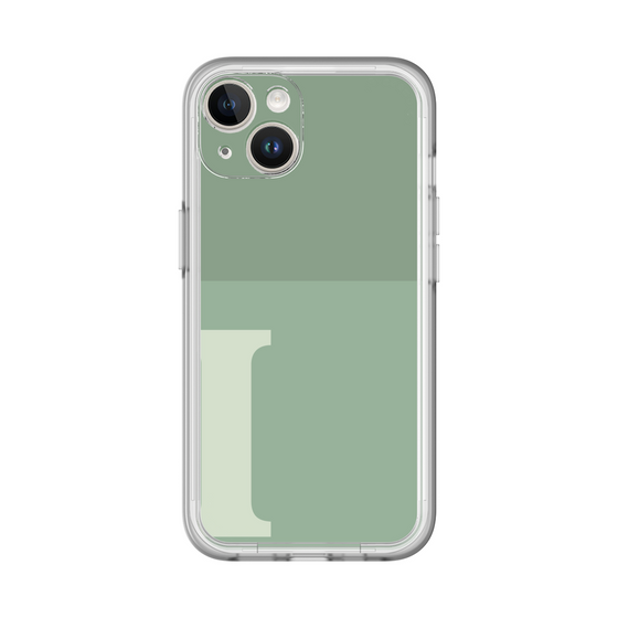 Slim Protection Premium Case［ オリジナル - initial two tone - I green ］