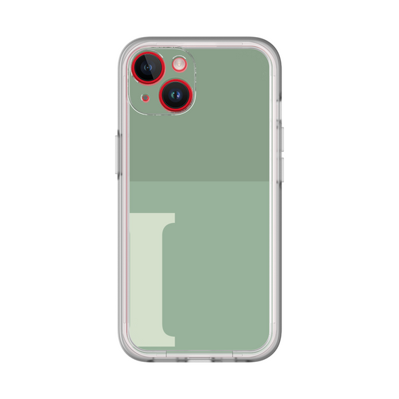 Slim Protection Premium Case［ オリジナル - initial two tone - I green ］