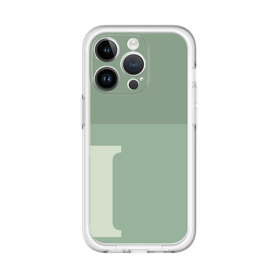 Slim Protection Premium Case［ オリジナル - initial two tone - I green ］
