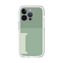 Slim Protection Premium Case［ オリジナル - initial two tone - I green ］