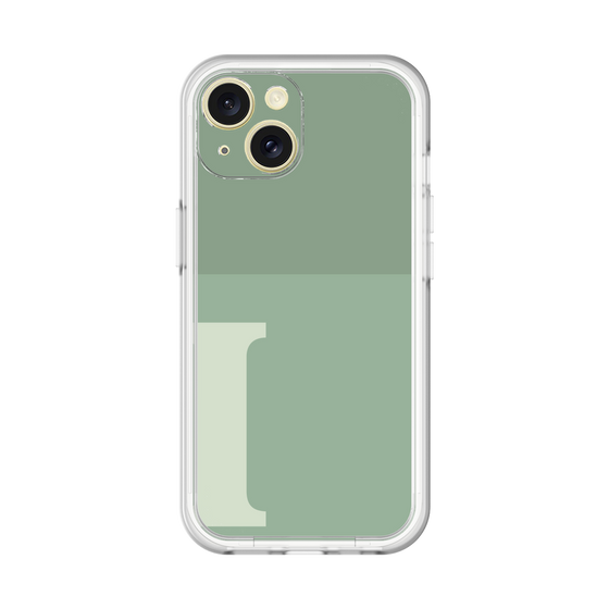 Slim Protection Premium Case［ オリジナル - initial two tone - I green ］