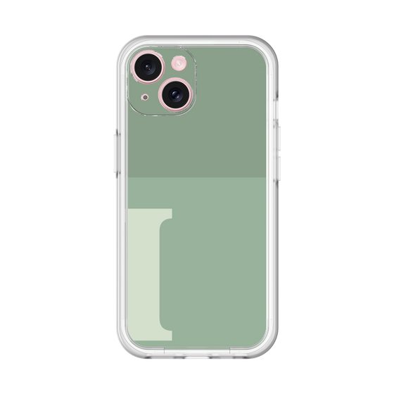Slim Protection Premium Case［ オリジナル - initial two tone - I green ］