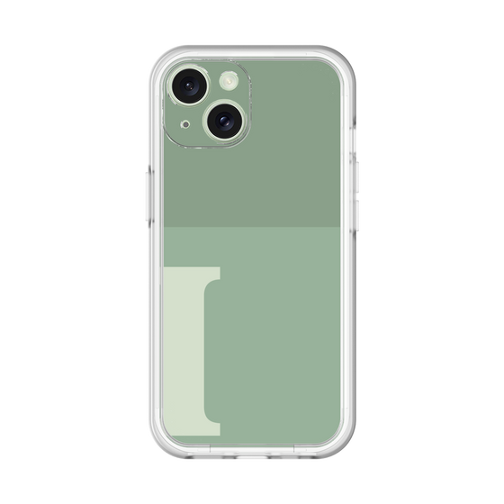 Slim Protection Premium Case［ オリジナル - initial two tone - I green ］