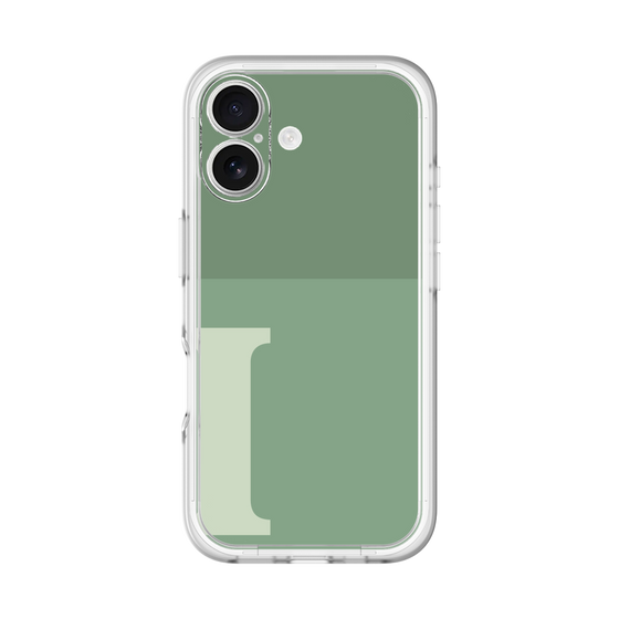 Slim Protection Premium Case［ オリジナル - initial two tone - I green ］