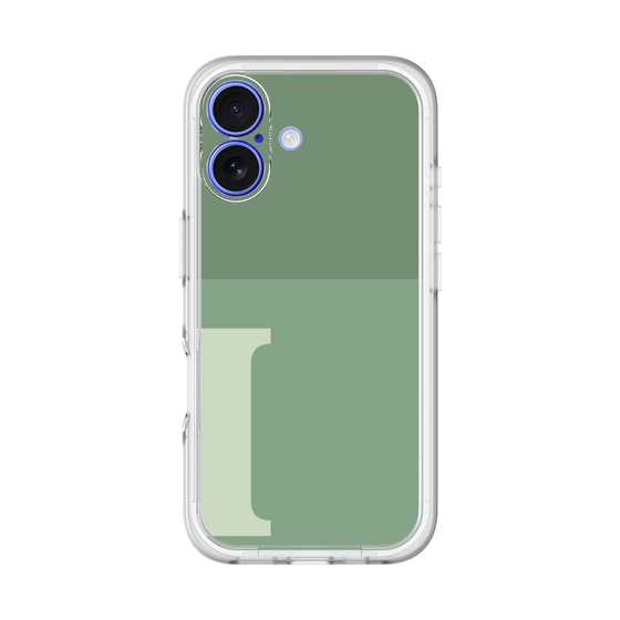Slim Protection Premium Case［ オリジナル - initial two tone - I green ］