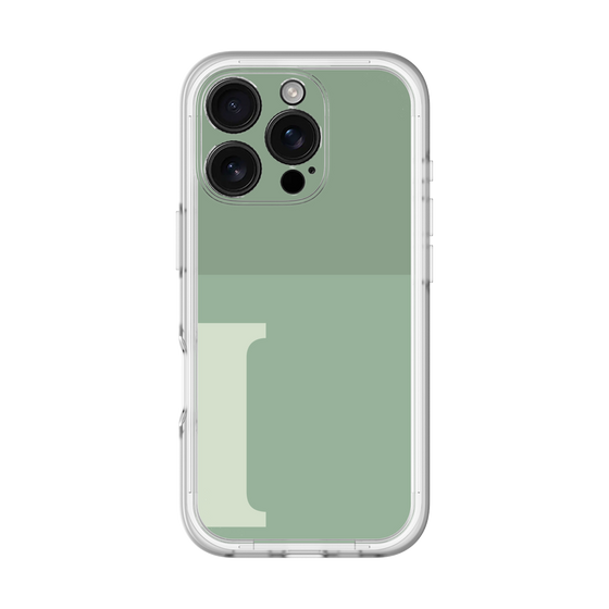 Slim Protection Premium Case［ オリジナル - initial two tone - I green ］
