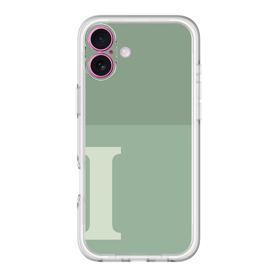 Slim Protection Premium Case［ オリジナル - initial two tone - I green ］