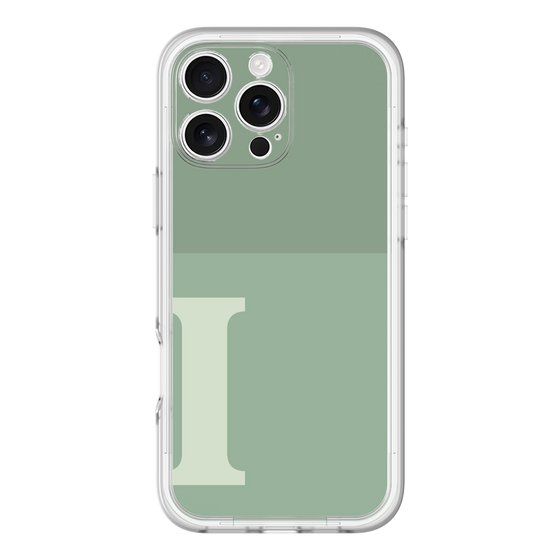 Slim Protection Premium Case［ オリジナル - initial two tone - I green ］