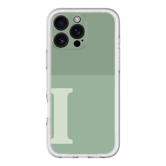 Slim Protection Premium Case［ オリジナル - initial two tone - I green ］