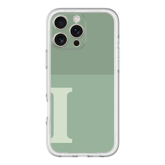 Slim Protection Premium Case［ オリジナル - initial two tone - I green ］