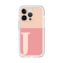 Slim Protection Premium Case［ オリジナル - initial two tone - J pink ］