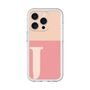 Slim Protection Premium Case［ オリジナル - initial two tone - J pink ］